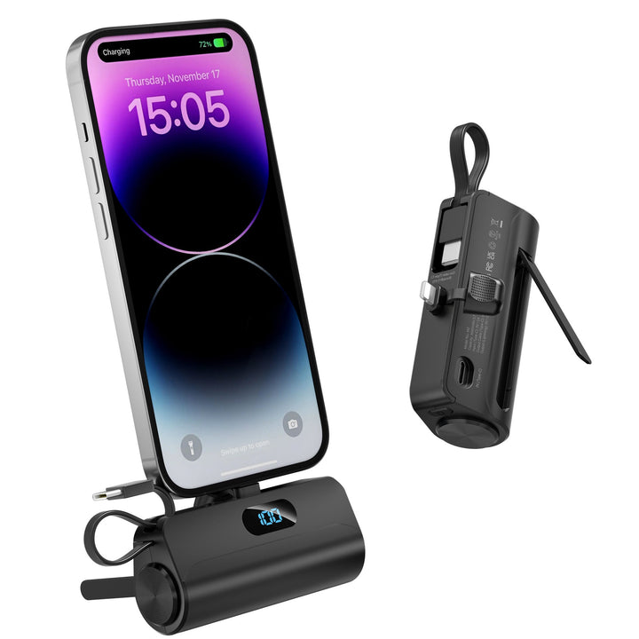 Compact power bank with integrated LED light Kalsten