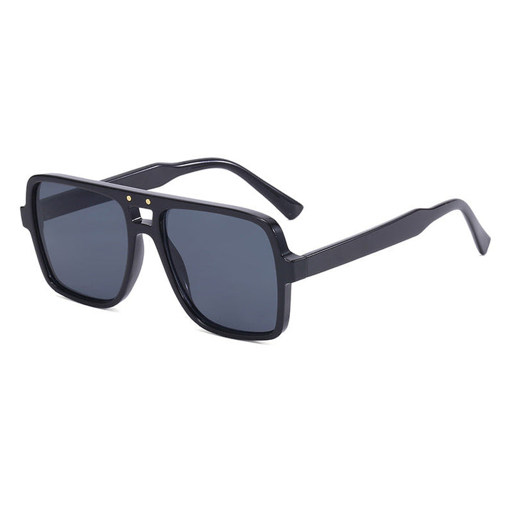 Women's square oversized sunglasses with trendy transparent frame Kalsten