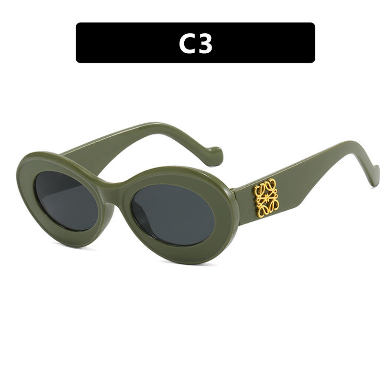 Ladies elegant curved sunglasses Kalsten
