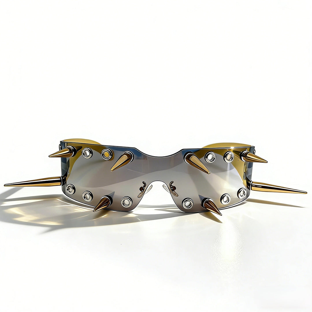 Women's Sporty Sunglasses with Eye-Catching Design and Spikes Kalsten