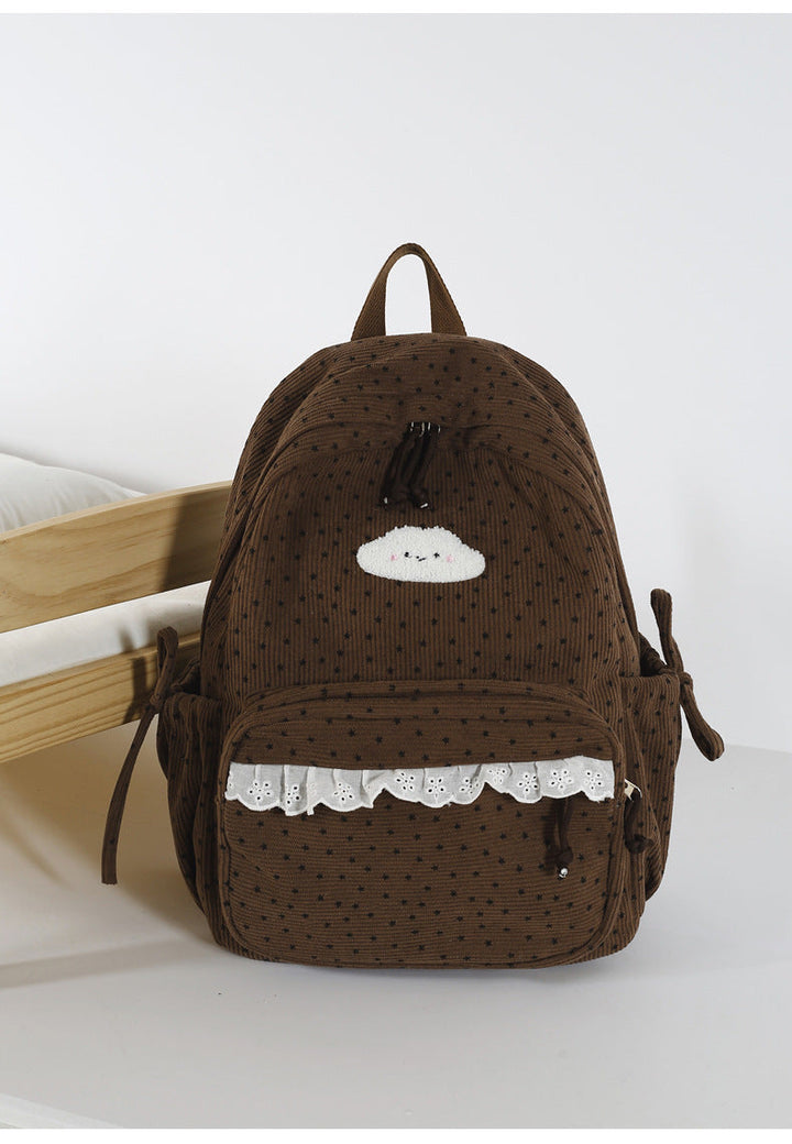 Adorable Star-Print Mini School Backpack