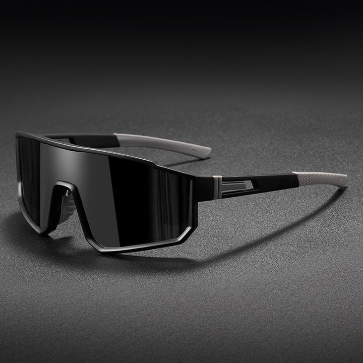 Unisex nan sporty performance sunglasses with large single lens and non-slip temples Kalsten