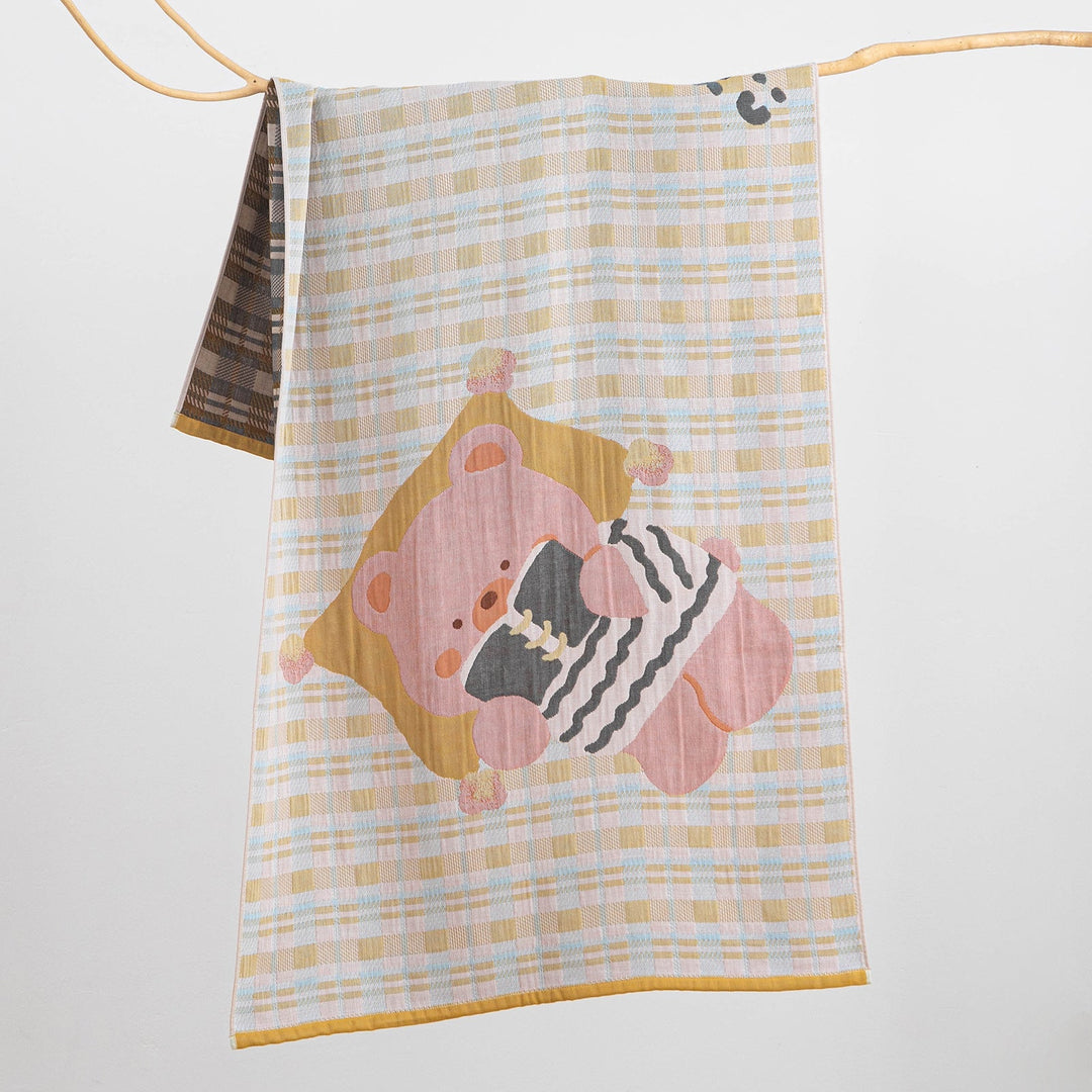 Women's cuddly cloth with processed bear motif Kalsten