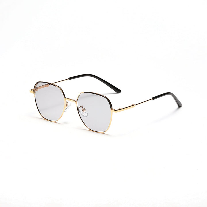 Women’s fashionable sunglasses with slim metal frame and blue lenses Kalsten