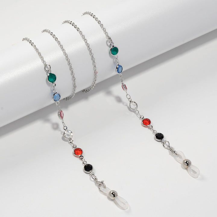 Stylish Decorative Gemstone Eyewear Chain Kalsten