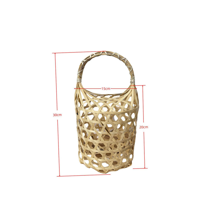 Women braided storage basket with textured design Kalsten