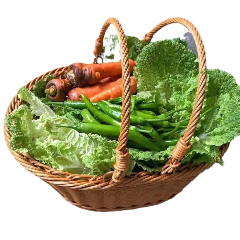 Handcrafted Natural Woven Storage Basket Kalsten