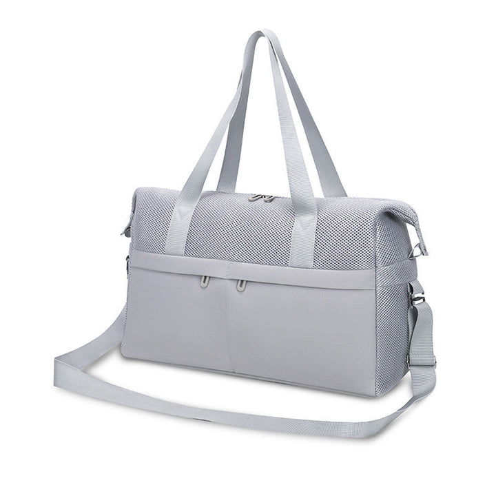 Sporty tote bag with breathable mesh material and multifunctional pockets Kalsten