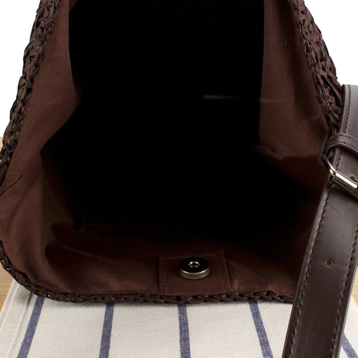 Handcrafted Practical Shoulder Bag with Structure Pattern Kalsten