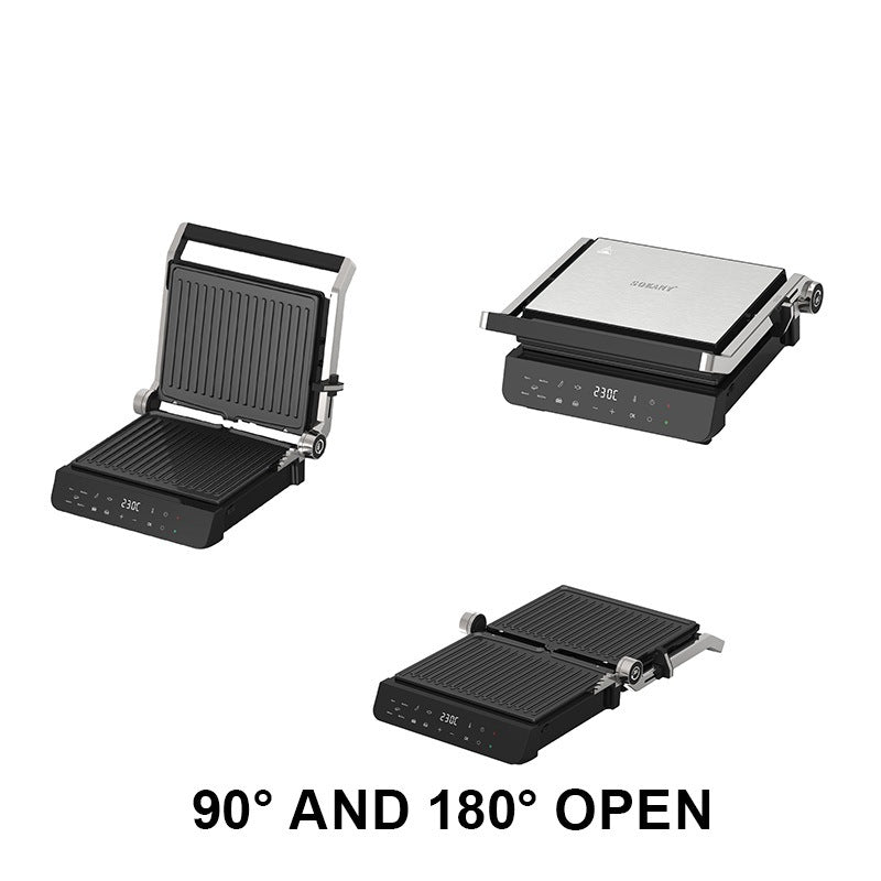 Electric Grill Maker with Non-Stick Plates and Adjustable Temperature Control Kalsten