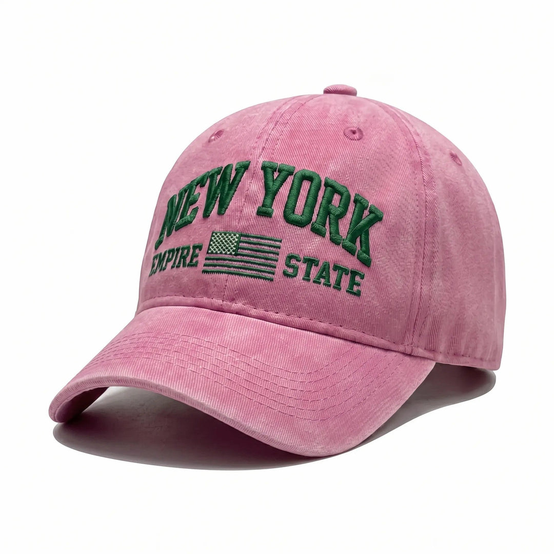 Women's fashion cap with embroidered New York motif Brehn