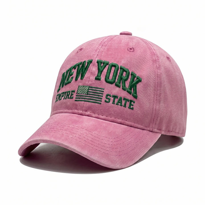 Women's fashion cap with embroidered New York motif Brehn
