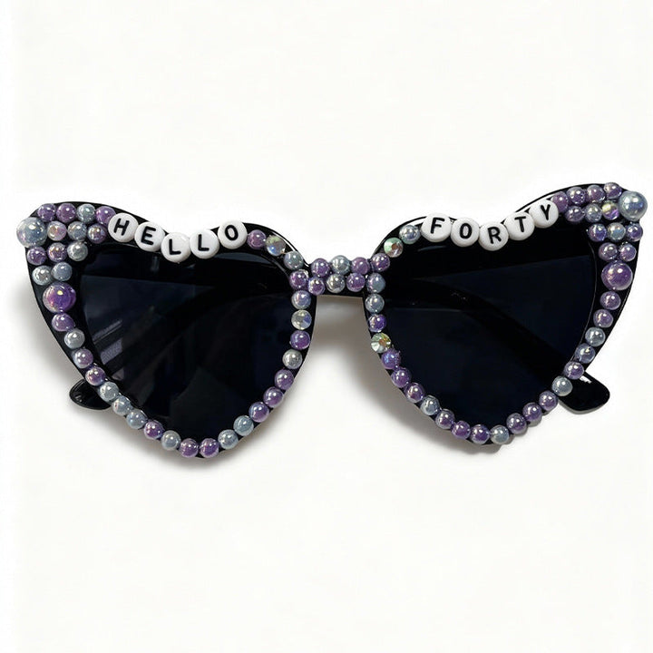 Glamorous Heart-Shaped Bridal Sunglasses Kalsten