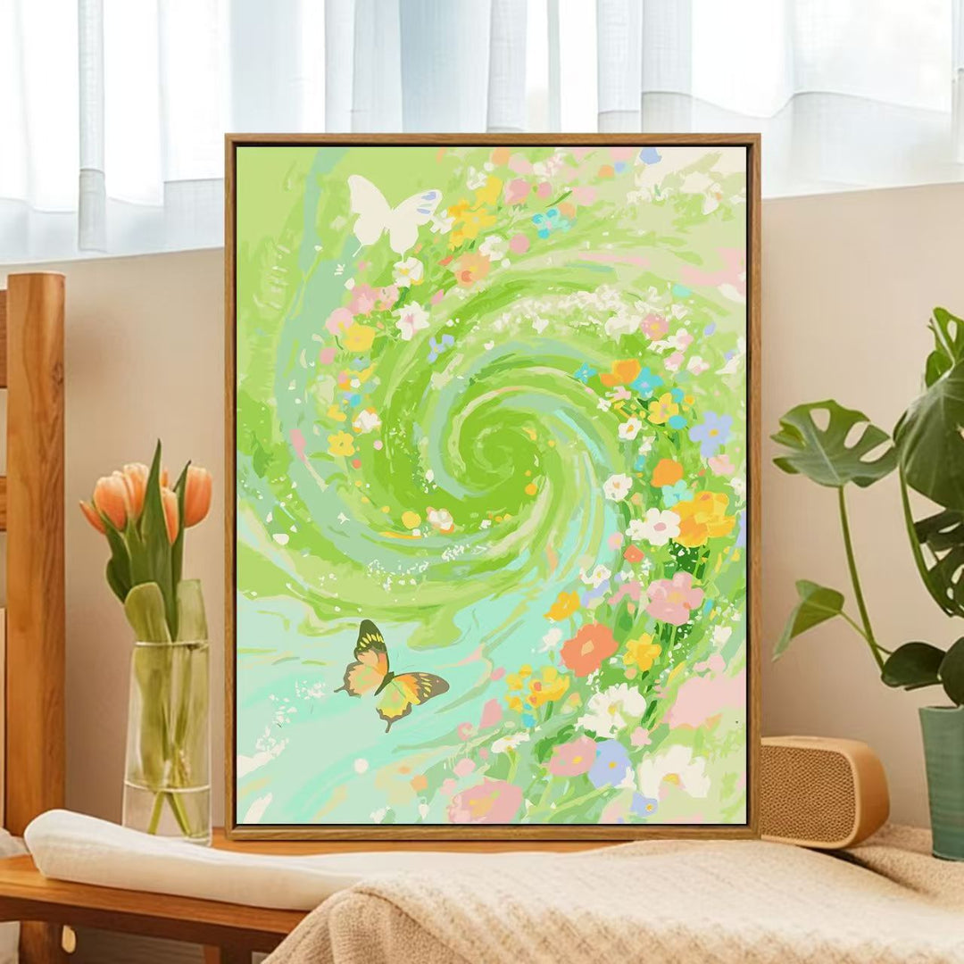 Floral Whirlwind Canvas Art Kalsten