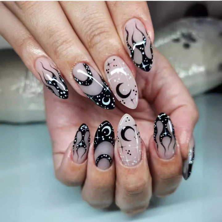 Artistic Flame Design Press-On Nail Set Kalsten