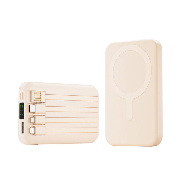 Portable power bank with integrated cable speaker and fast charging function Kalsten