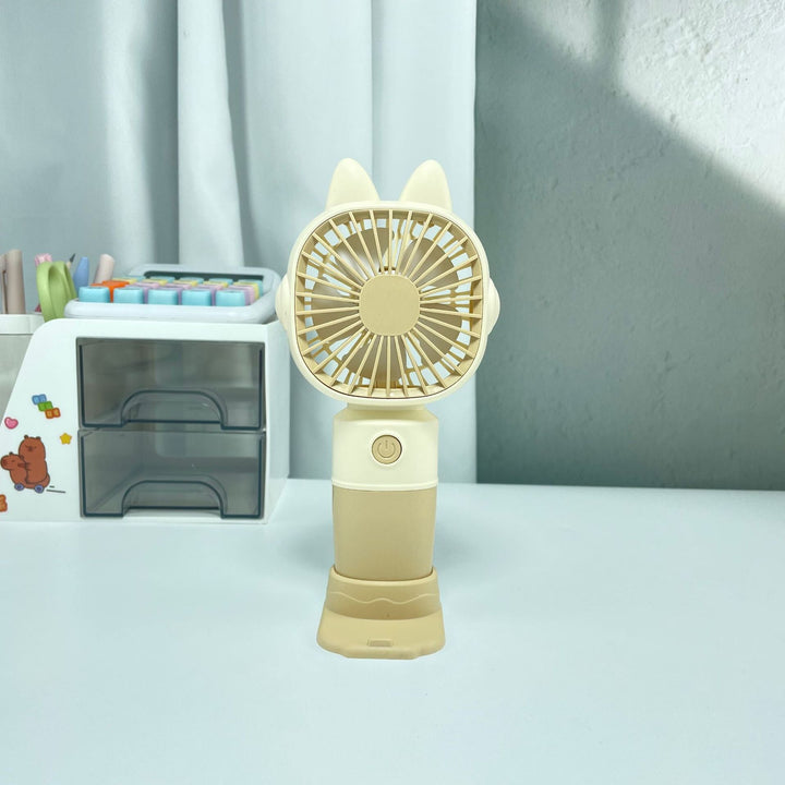 Women Portable Hand Fan with Cat Ears and USB Connection Kalsten