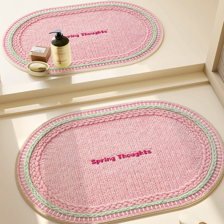 Heart-Patterned Bathroom Mat Kalsten
