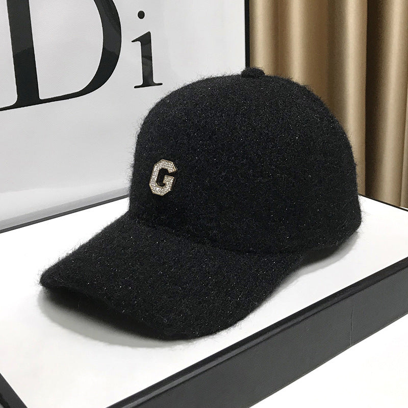 Women's Elegant Textured Fleece Baseball Cap Kalsten