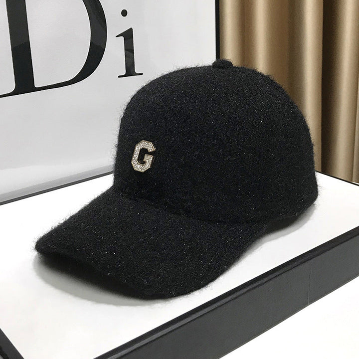 Women's Elegant Textured Fleece Baseball Cap Kalsten