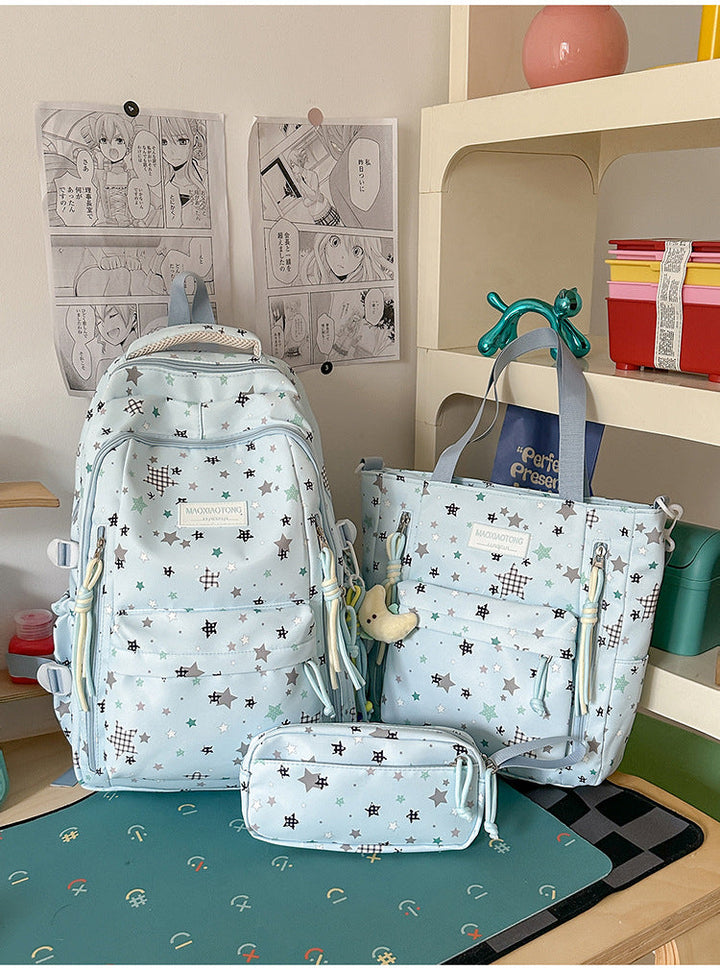 Starry Pattern School Backpack Set Kalsten