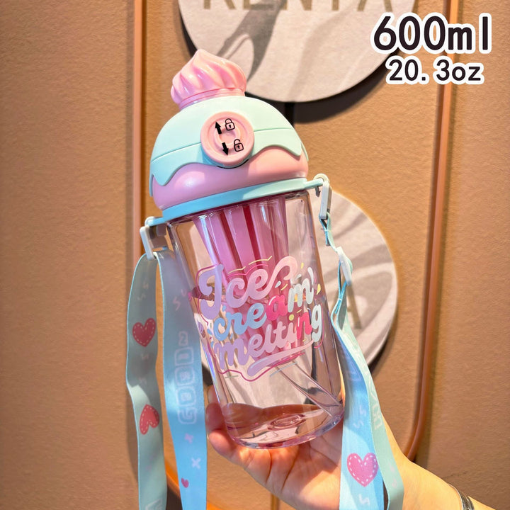 Ladies creative drinking bottle in ice cream design Kalsten