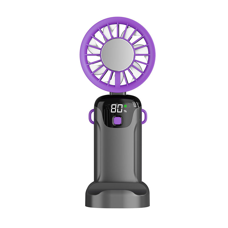 Women's portable battery fan with digital display Kalsten