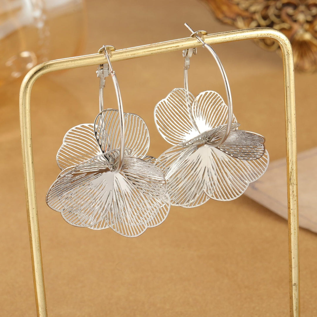 Floral Filigree Hoop Earrings Kalsten