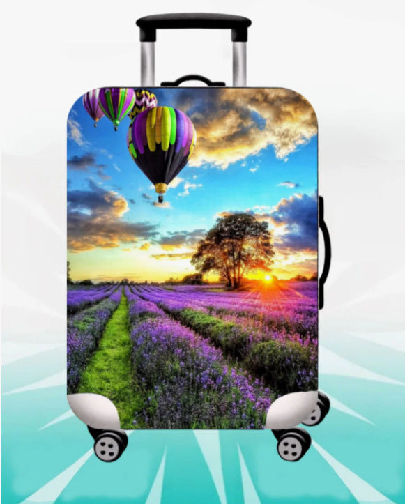 Unisex nan elastic suitcase cover with 3D dog design for trolley, stretchy and scratch-resistant Kalsten