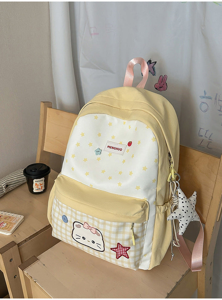 Girls' Adorable Cute Character-Themed School Backpack