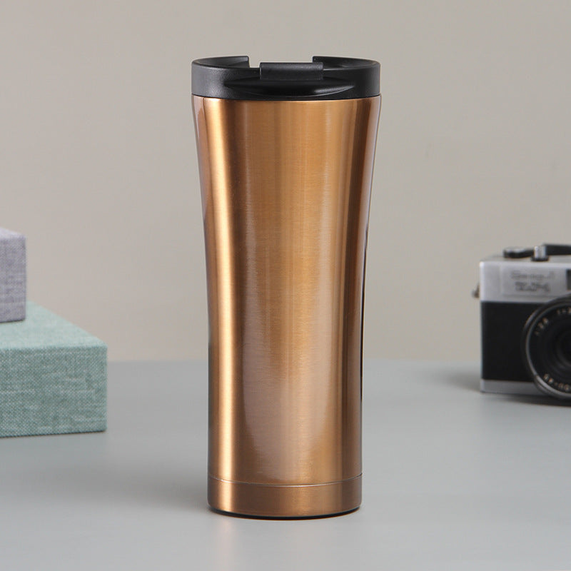 Women elegant double-walled coffee mug with non-slip silicone base Kalsten