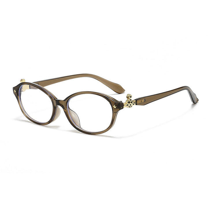 Women's fashionable optical glasses in elegant oval design with golden accents Kalsten