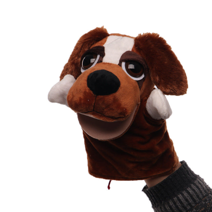 Plush Tiger Hand Puppet With Soft Fleece Movable Mouth Embroidered Features