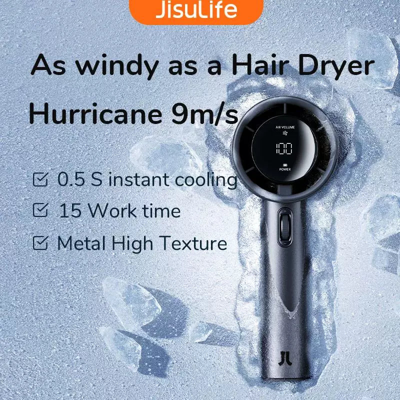 Unisex one-size rechargeable cordless portable hair dryer with digital display, multi-speed wind control and travel lanyard Kalsten