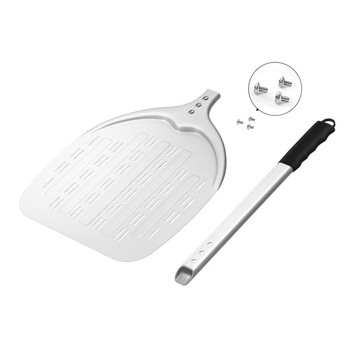 perforated aluminum pizza peel with ergonomic non-slip handle Kalsten