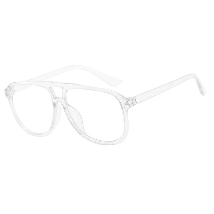 Women's fashionable sunglasses with transparent frame and blue lenses Kalsten