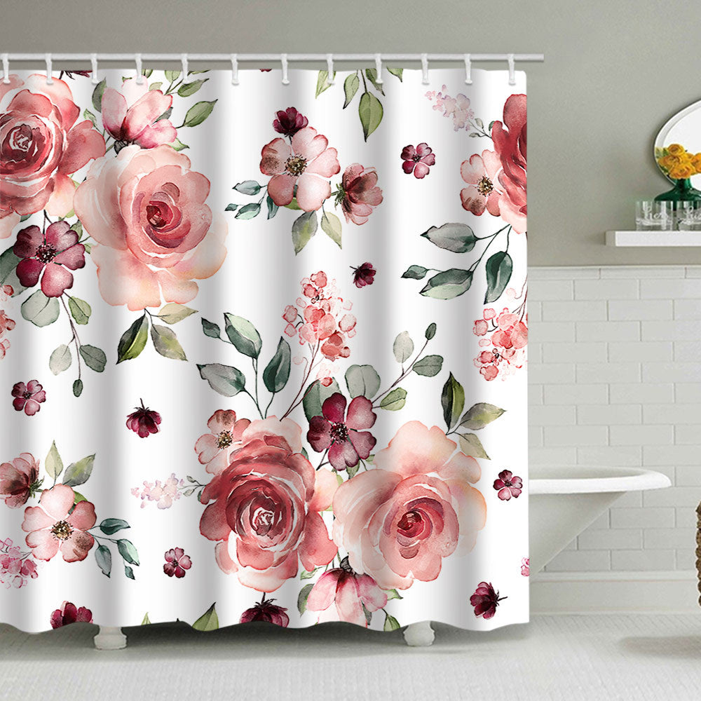 Floral Print Shower Curtain Kalsten