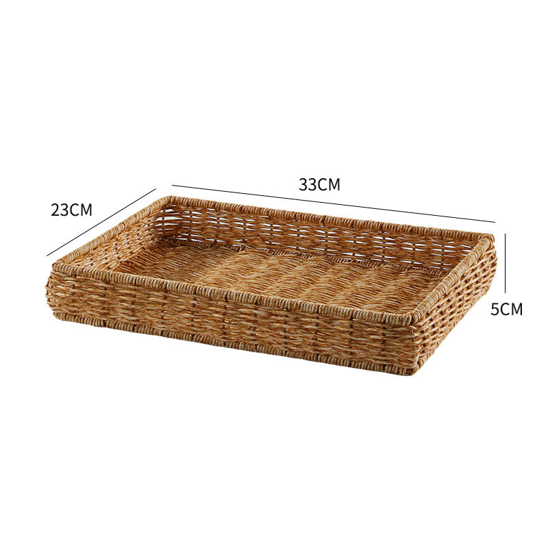 Handwoven Decorative Serving Tray Kalsten 1783754312