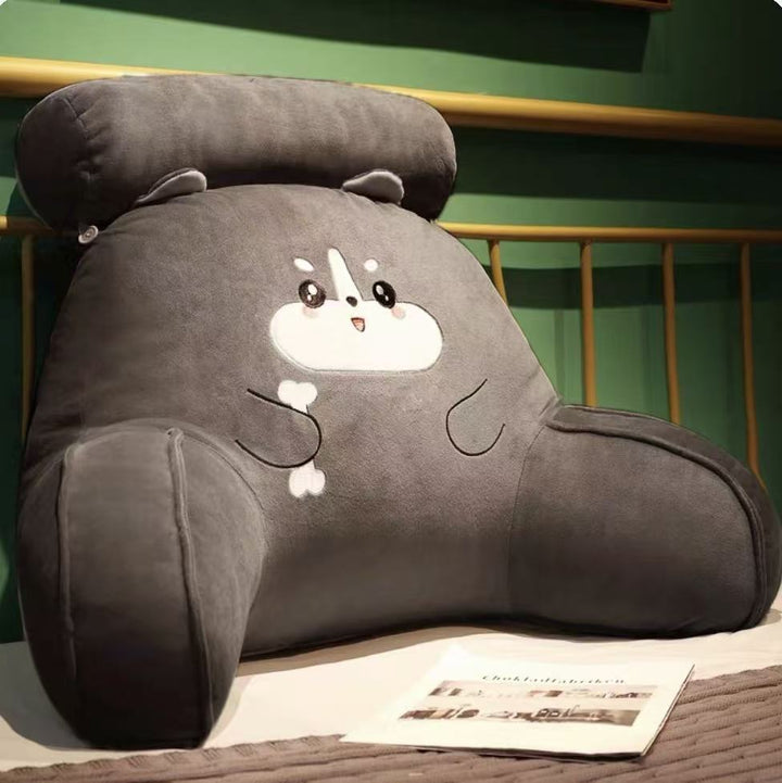 Plush back support cushion with unique vegetable design Kalsten