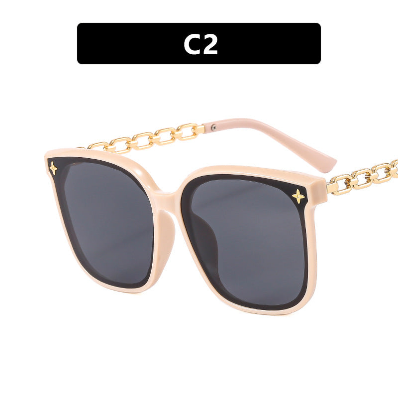 Women's oversized sunglasses with fashionable chain detail Kalsten