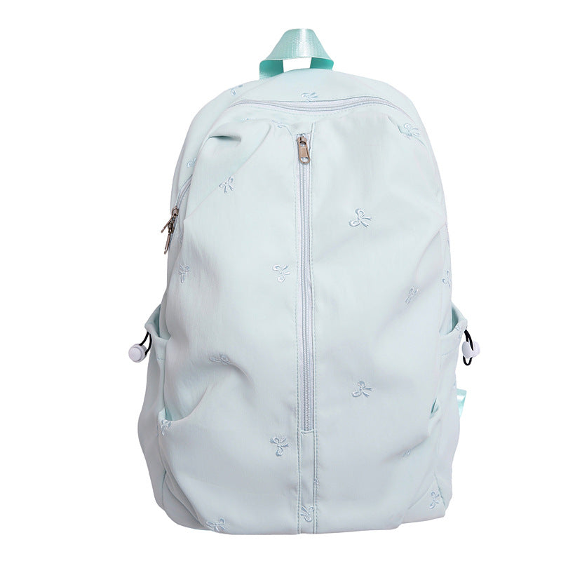 Embroidered Bow Design Backpack kalsten