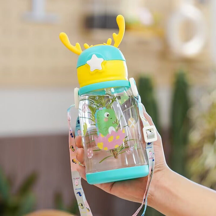 Women Glass Drinking Bottle with Secure Lid Kalsten