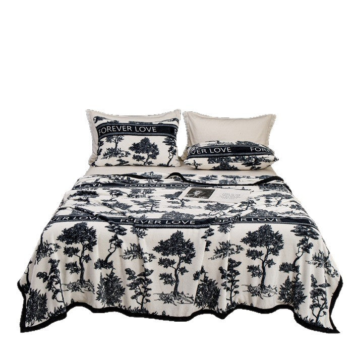 Women Patterned Blanket made of Soft Cotton Kalsten