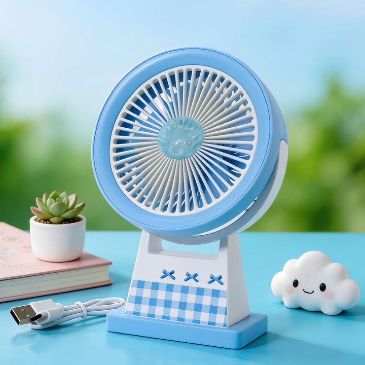 Ladies portable USB table fan with cute animal design Kalsten
