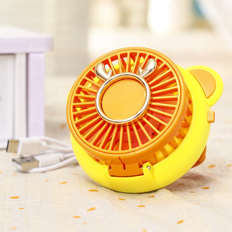 Women's Portable Mini Fan with Integrated Mirror and Spray Function Kalsten