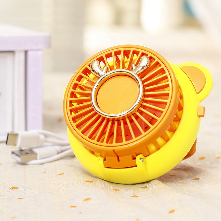 Women's Portable Mini Fan with Integrated Mirror and Spray Function Kalsten