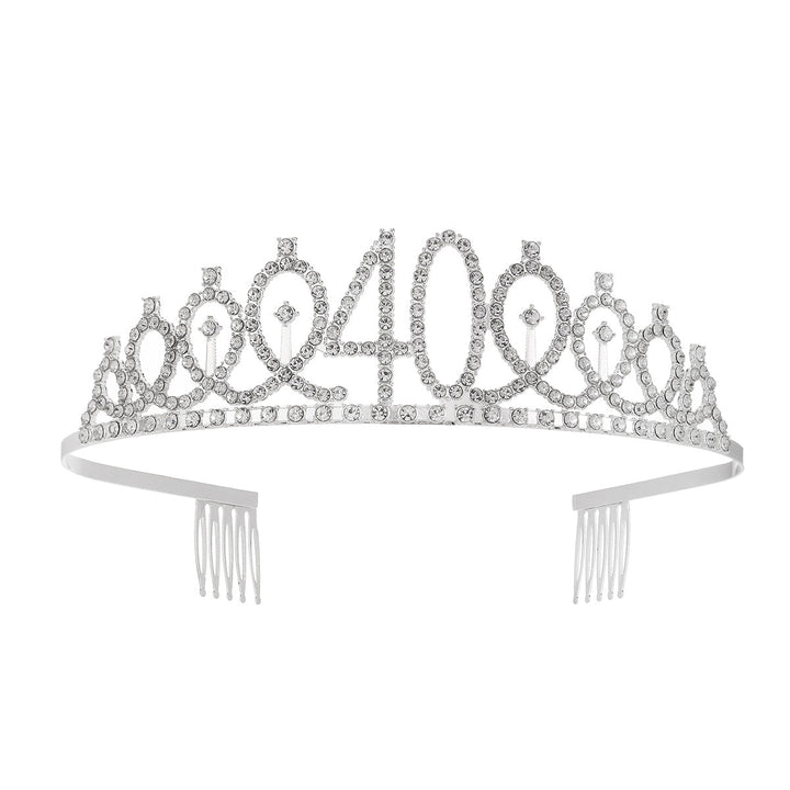 Ladies Glittering Crown with Swarovski Stones Kalsten