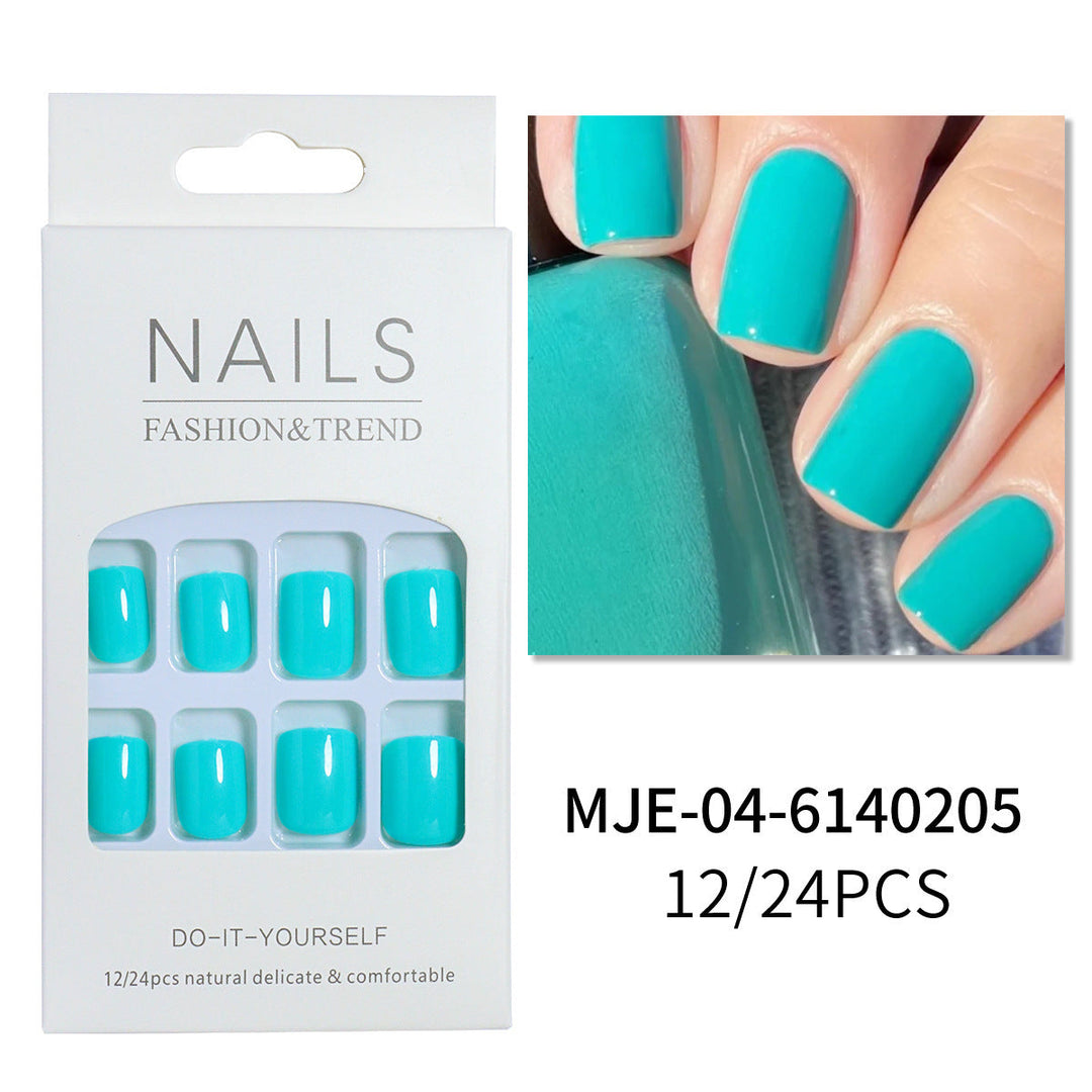 Glossy Press-On Nail Set with Elegant Design Kalsten
