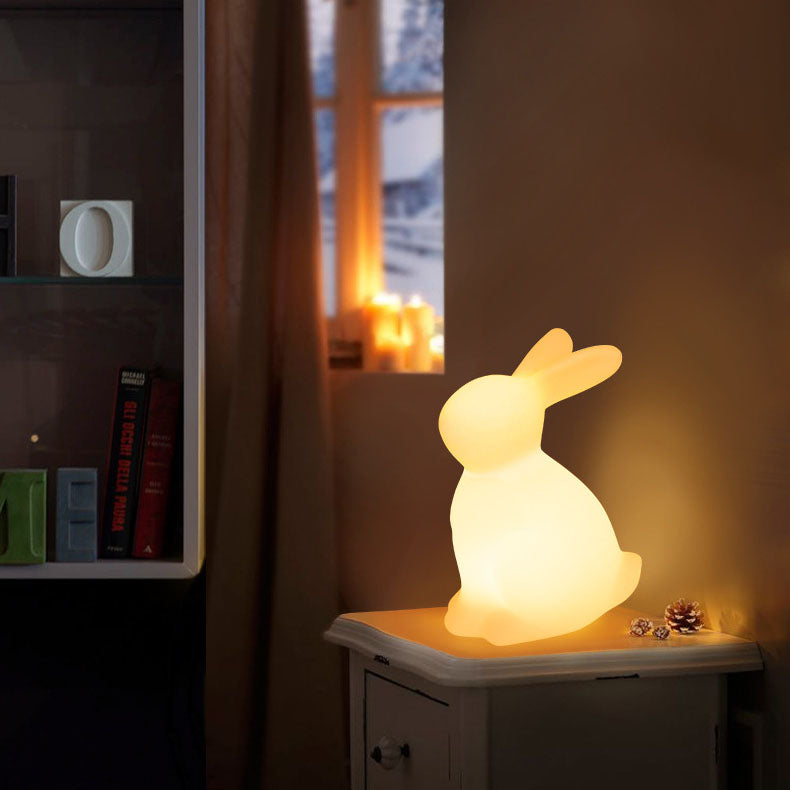 Contemporary Creative Rabbit PE LED Table Lamp for the Bedroom | Kalsten