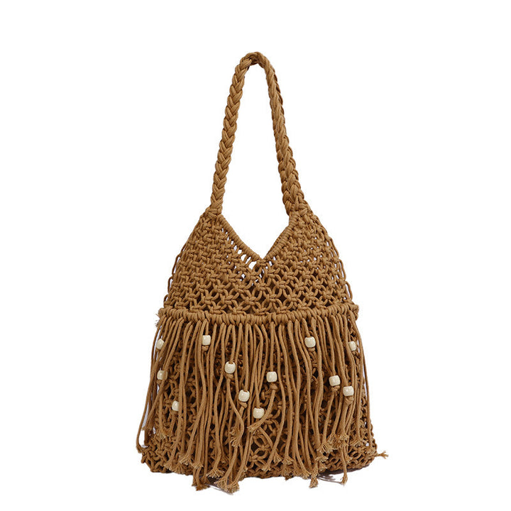 Handcrafted Macrame Bag with Tassels Kalsten